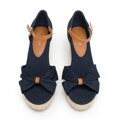 Dámske espadrilky s mašľou vpredu 98-DP-500-N  