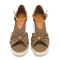 Dámske espadrilky s mašľou vpredu 98-DP-500-Z  