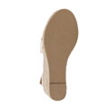 Dámske espadrilky s mašľou vpredu krémové 98-DP-500-9  