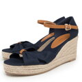 Dámske espadrilky s mašľou vpredu 98-DP-500-N  