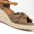 Dámske espadrilky s mašľou vpredu 98-DP-500-Z  