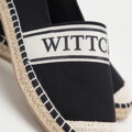 Dámske espadrilky s lemom a nápisom WITTCHEN 98-DP-802-1  