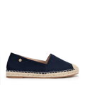 Dámske espadrilky s pleteným spracovaním modré 100-DP-805-N