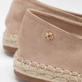 Dámske espadrilky s pleteným spracovaním béžové 100-DP-805-9