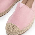 Dámske espadrilky s pleteným spracovaním ružové 100-DP-805-P