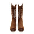 Dámske kovbojské čižmy s kontrastnou výšivkou 97-DP-805-5