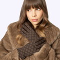 Dámske hnedé rukavice Wittchen 39-6A-021-1 39-6A-021-4