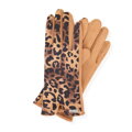 Dámske rukavice s leopardím vzorom Wittchen – hnedé