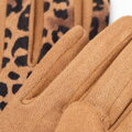Dámske rukavice s leopardím vzorom Wittchen – hnedé