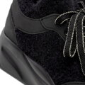 Dámske kožené sneakersy čierne 101-DP-504-1