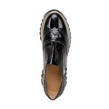Dámske slip-on tenisky z lakovanej kože čierne 98-D-107-1  