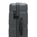 Veľký kufor z ABS s horizontálnymi pruhmi, sivý 56-3A-103-01