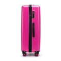 Veľký ABS kufor s vyrazeným logom fuchsia 56-3A-503-34