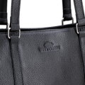 Dámska shopper kabelka z imitácie kože čierna 102-4E-208-1