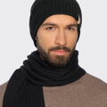 Zimný komplet čiapky a šálu s originálnym vzorom – elegantný a hrejivý 101-SF-007-1