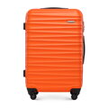 Sada ABS kufrov s rebrinami, oranžová, 56-3A-31K-55