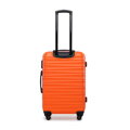 Sada ABS kufrov s rebrinami, oranžová, 56-3A-31K-55