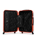 Sada ABS kufrov s rebrinami, oranžová, 56-3A-31K-55