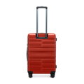Sada kufrov z polykarbonátu s horizontálnymi pruhmi, červená 56-3P-58K-30