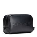 Kozmetická taška z ekokože s logom čierna 29-3Y-900-1