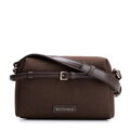 Malá hnedá dámska crossbody kabelka so štýlovým minimalistickým dizajnom 101-4Y-420-4