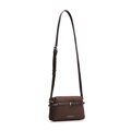 Malá hnedá dámska crossbody kabelka so štýlovým minimalistickým dizajnom 101-4Y-420-4