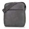 Pánska crossbody taška z ekologickej kože sivá 100-4P-914-8