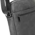 Pánska crossbody taška z ekologickej kože sivá 100-4P-914-8