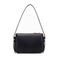 Čierna crossbody kabelka z prírodnej kože 102-4E-618-1