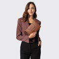 Dámska dvojkomorová crossbody kabelka Wittchen – svetlohnedá
