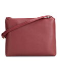 Dámska malá crossbody kabelka s ozdobnými nitmi Wittchen – bordová