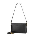 Dámska čierna kožená crossbody kabelka – klasická elegancia 101-4E-610-1