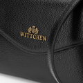 Dámska čierna kožená crossbody kabelka – klasická elegancia 101-4E-610-1