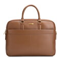 Pánska taška na notebook 15,6" z prírodnej kože svetlohnedá 102-3U-604-5