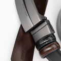 Elegantný kožený opasok Wittchen99-8M-107-1, čierny 
