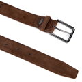 Hnedý pánsky semišový kožený opasok s elegantným detailom Wittchen 100-8M-904-4