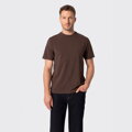 Pánske tričko z mercerizovanej bavlny Wittchen – tmavohnedé