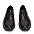 Pánska kožená derby obuv s plochými švami 95-M-506-1