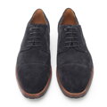 Pánske semišové derby s ozdobným lemom 96-M-702-8