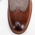 Pánske derby topánky s vložkou hnedé 99-M-520-5