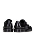 Pánske double monki s perforáciou čierne 99-M-521-1