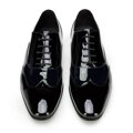 Pánske dvojfarebné lakované oxfordky 96-M-503-1N