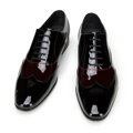 Pánske dvojfarebné lakované oxfordky 96-M-503-13