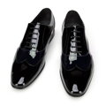 Pánske dvojfarebné lakované oxfordky 96-M-503-1N