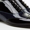Pánske dvojfarebné lakované oxfordky 96-M-503-1N