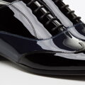 Pánske dvojfarebné lakované oxfordky 96-M-503-1N