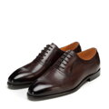 Pánske kožené oxfordky s elegantne tvarovanou špičkou – formálna obuv pre náročného muža 101-M-305-4