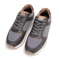 Pánske tenisky z ekologickej kože s vsadkami 98-M-700-8  