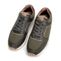 Pánske tenisky z ekologickej kože s vsadkami 98-M-700-Z  