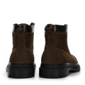 Pánske nubukové čižmy na šnurovanie 97-M-500-Z